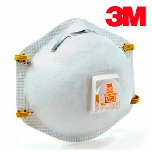 Mascarilla Blanca 3M N95 Válvula 8511